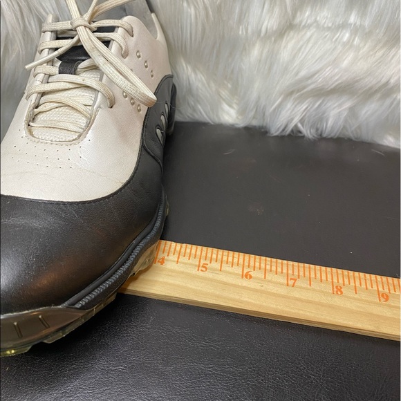 Adidas Tour Metal White Black Leather Fit Foam Spike Z Women Golf Shoe Size 7 - Picture 11 of 11